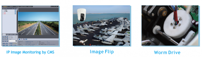 IP Network Car Roof Mobile IP66 Waterproof PTZ Camera 30X / 20X Optical Zoom