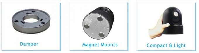 Analog Portable Mobile PTZ Camera Anti-Vibration Continuous 360° Pan For Car Roof Mounting with Pelco-D/P supported