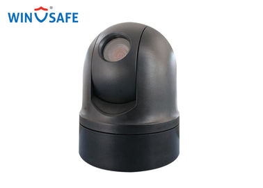 WaterProof Black Rugged PTZ Camera Analog 360 Degree Small Size For Police Car