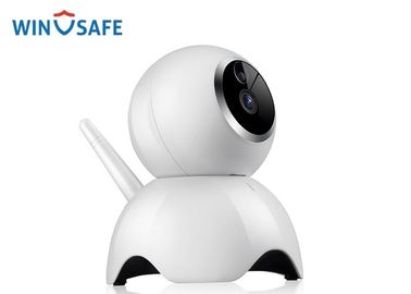 Small Size Baby Care P2P Wireless IP Camera , 1080P White & Black Pan Tilt IP Camera