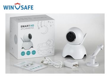 Small Size Baby Care P2P Wireless IP Camera , 1080P White & Black Pan Tilt IP Camera